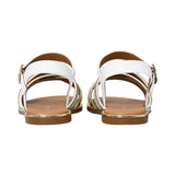 Tommy Hilfiger Kids Girl's White & Platinum Sandal