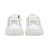 Tommy Hilfiger Kids Boy's White & Platinum Low Cut Sneaker