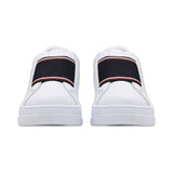 Tommy Hilfiger Kids Boy's White & Blue Logo Sneaker