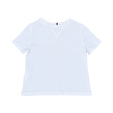 Tommy Hilfiger Kids Girl's White Logo T-Shirt