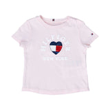 Tommy Hilfiger Kids Girl's Pink Logo T-Shirt