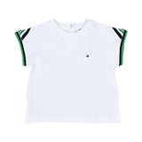 Tommy Hilfiger Kids Girl's Tipped Cuff Relaxed Fit T-shirt