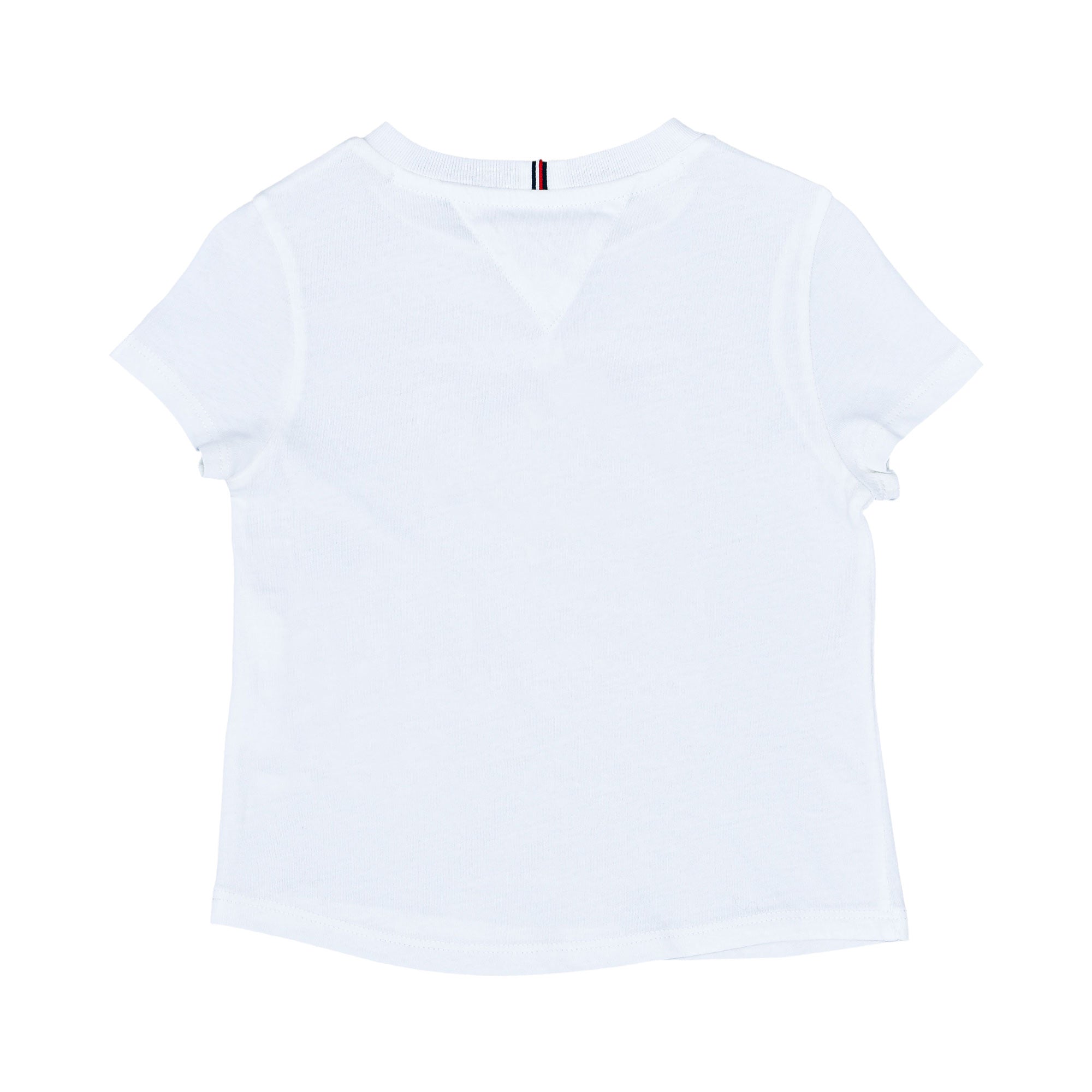 Tommy Hilfiger Kids Girl's White Logo T-Shirt – Blue Salon