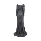 Talbot Runhof Women's Black Long Dress