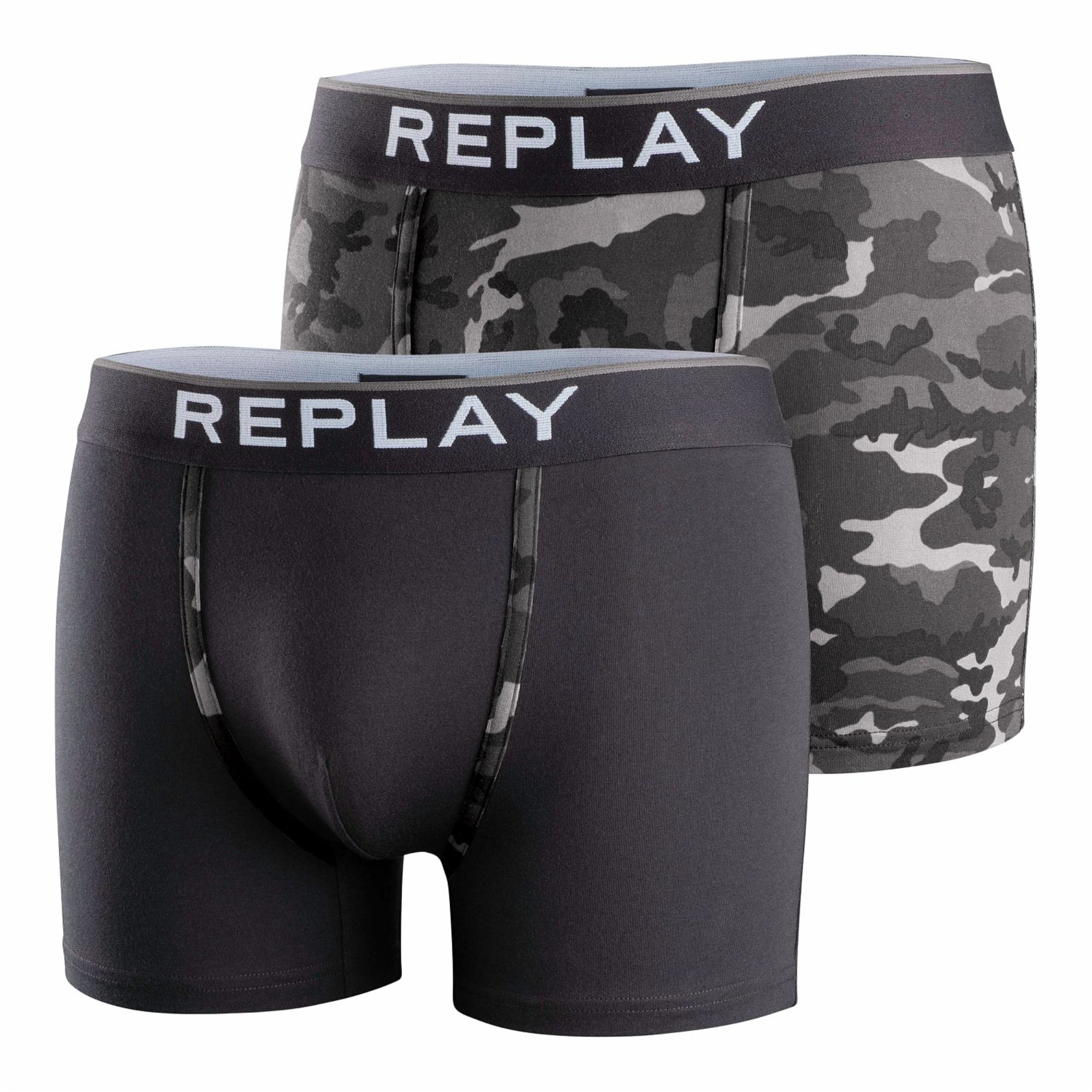 Replay Men's Boxer Set of Two - I101195 | GCC | Men | Men Underwear | Mens | scat: Underwear | Underwear | Underwear Set Replay Men's Boxer Set of Two - I101195 | GCC | Men | Men Underwear | Mens | scat: Underwear | Underwear | Underwear Set