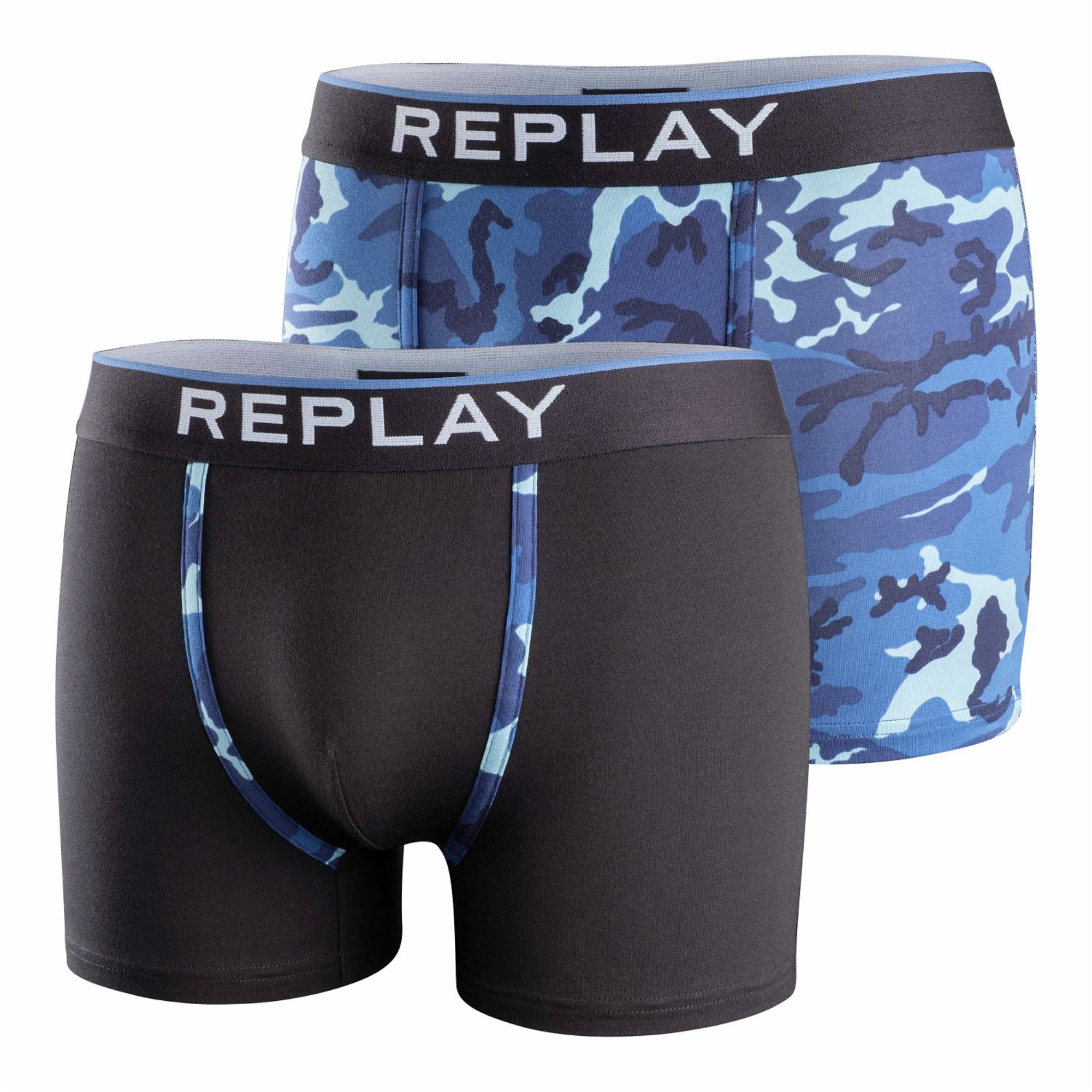 Replay Men's Boxer Set of Two - I101195 | GCC | Men | Men Underwear | Mens | scat: Underwear | Underwear | Underwear Set Replay Men's Boxer Set of Two - I101195 | GCC | Men | Men Underwear | Mens | scat: Underwear | Underwear | Underwear Set