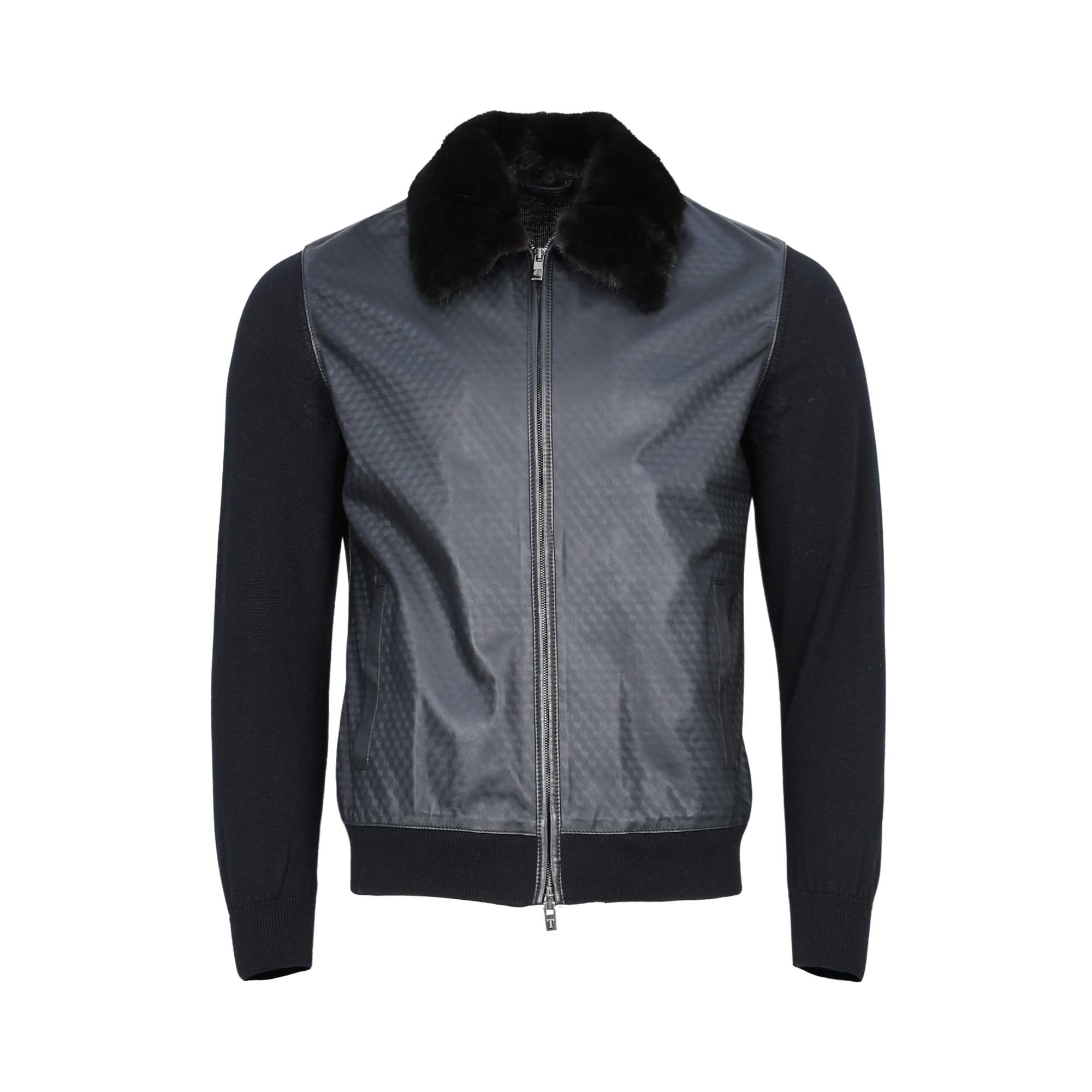 Torras Men's Leather and Knit Bomber Jacket | All Clothing | Coats & Jackets | GCC | Men | Mens | Mens Fashion Torras Men's Leather and Knit Bomber Jacket | All Clothing | Coats & Jackets | GCC | Men | Mens | Mens Fashion