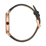 Saint Honore Trocadero Men's Black Dial Black Leather Starp Watch