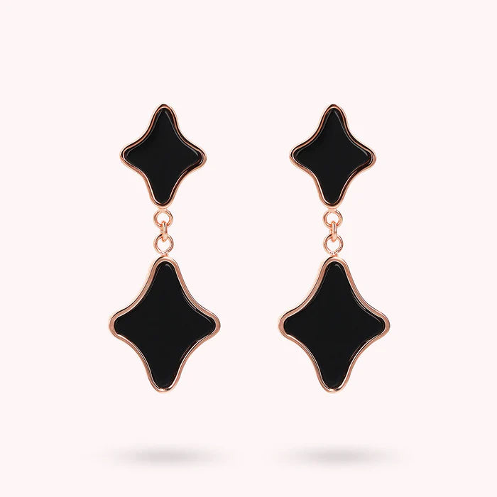 Bronzallure Earring With Medium Disc In Natural Stone