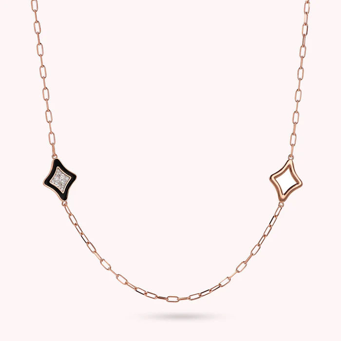 Bronzallure Necklace With Medium Disc In Natural Stone 85