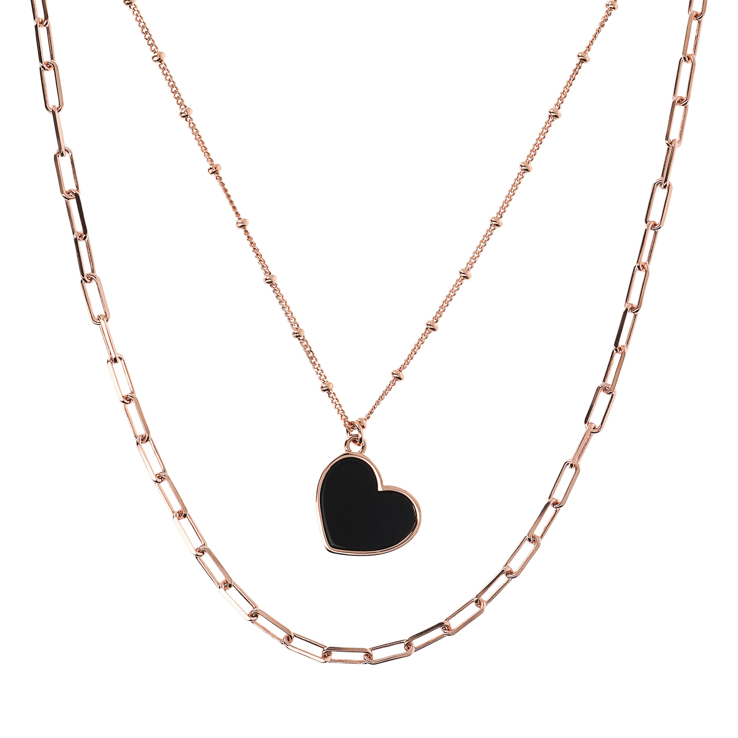 Bronzallure Necklace With Medium Disc In Natural Stone 45