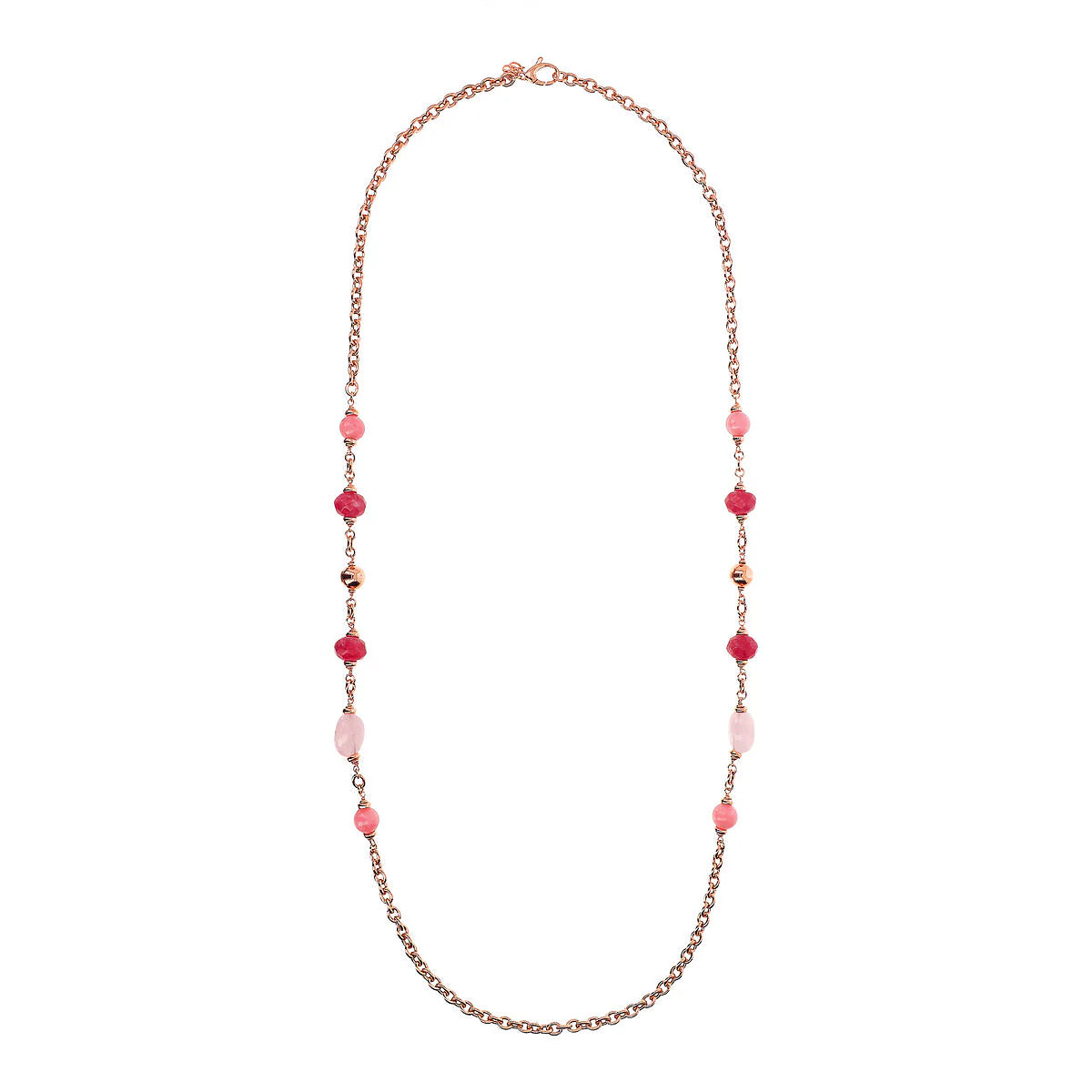 Bronzallure Long Necklace With Natural Stone  92