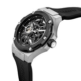 Cerruti Lucardo Gents Automatic Black Rubber Strap Watch