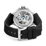 Cerruti Lucardo Gents Automatic Black Rubber Strap Watch