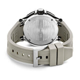 Cerruti 1881 Velletri Gents Brushed Smoked Transparent Dial Grey Silicon Strap Watch