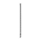 A top-down vertical layout of the gunmetal stainless steel bracelet, illustrating the straight lines of the dual strands and the flush, low-profile closure alignment.