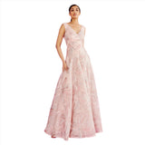 Talbot Runhof Women's TOTTORI Marble Long Dress