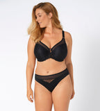 Triumph Azalea Florale Minimizer Bra with textured cups and supportive fit, model front view position 2 – Order Online at Blue Salon Qatar