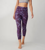 Triumph Cardio RTW violet sports leggings model front view, showing the vibrant color and supportive athletic fit. Order Online Today 