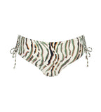 Triumph Charm Elegance 2.0 multicolored midi bikini bottoms product-only view, showcasing the artistic print and classic hip-fit design. Available Now Online