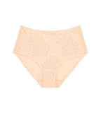Triumph Fit Smart light beige maxi panty product-only view, highlighting the floral 4D stretch lace and high-waisted silhouette. Available for Online Purchase