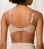 Triumph True Shape Sensation Beige Minimizer Bra model second back view showing adjustable straps – smooth shaping support, Shop the Latest Online