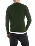 Replay Men's Sweater in Cotton and Cashmere with Print