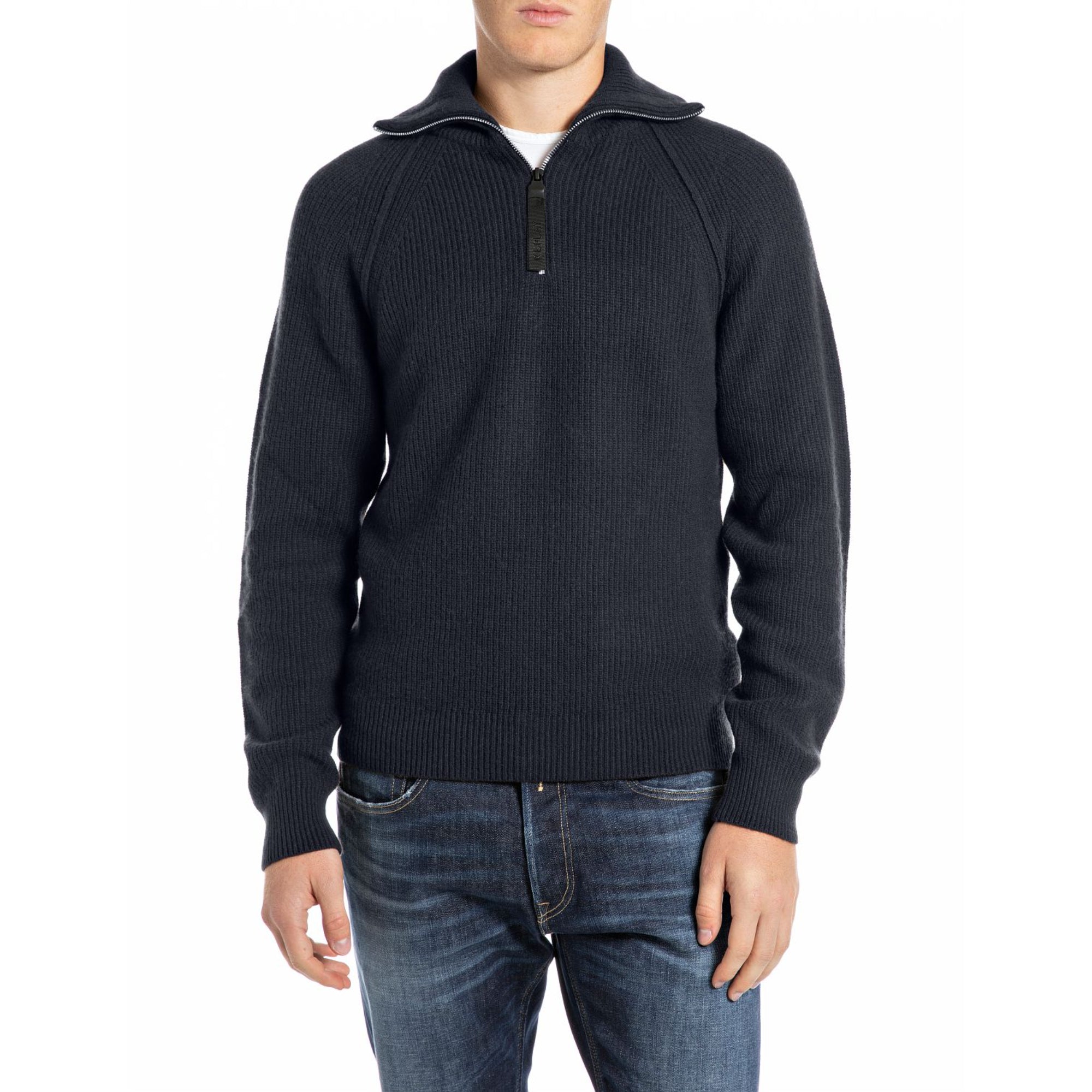 Replay Men's Wool-Blend Sweater | All Clothing | GCC | Men | Mens | Mens Fashion | Sweaters and Cardigans Replay Men's Wool-Blend Sweater | All Clothing | GCC | Men | Mens | Mens Fashion | Sweaters and Cardigans