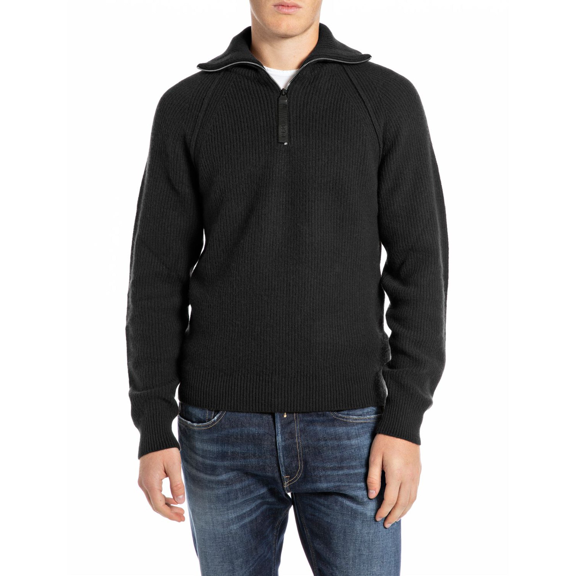 Replay Men's Wool-Blend Sweater | All Clothing | GCC | Men | Mens | Mens Fashion | Sweaters and Cardigans Replay Men's Wool-Blend Sweater | All Clothing | GCC | Men | Mens | Mens Fashion | Sweaters and Cardigans
