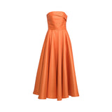 Velvety Couture Oria Women's Orange Dress