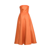 Velvety Couture Oria Women's Orange Dress