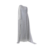 فستان أورلا الفضي للسيدات من Velvety Couture