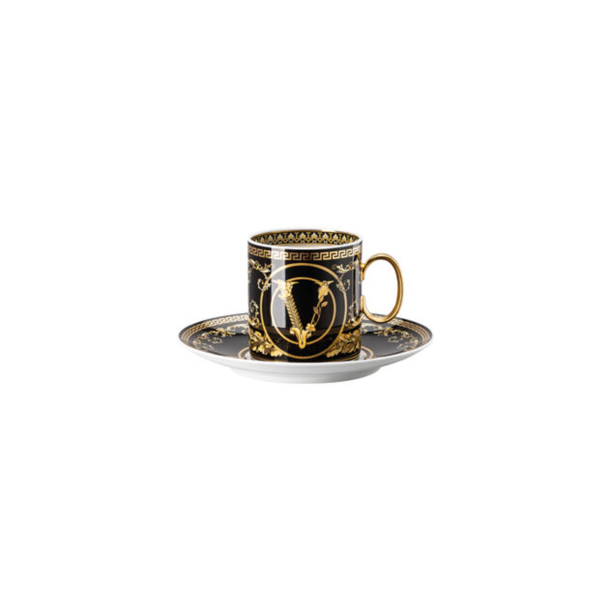 Versace Virtus Gala Black Cup and Saucer 4 Tall | Coffee Cup & Saucer | Coffee Cup & Saucer Set | Home and Furniture Home | Home and Furniture Home Drinkware Versace Virtus Gala Black Cup and Saucer 4 Tall | Coffee Cup & Saucer | Coffee Cup & Saucer Set | Home and Furniture Home | Home and Furniture Home Drinkware