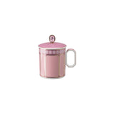 Versace Signum Rose Mug With Handle And Lid