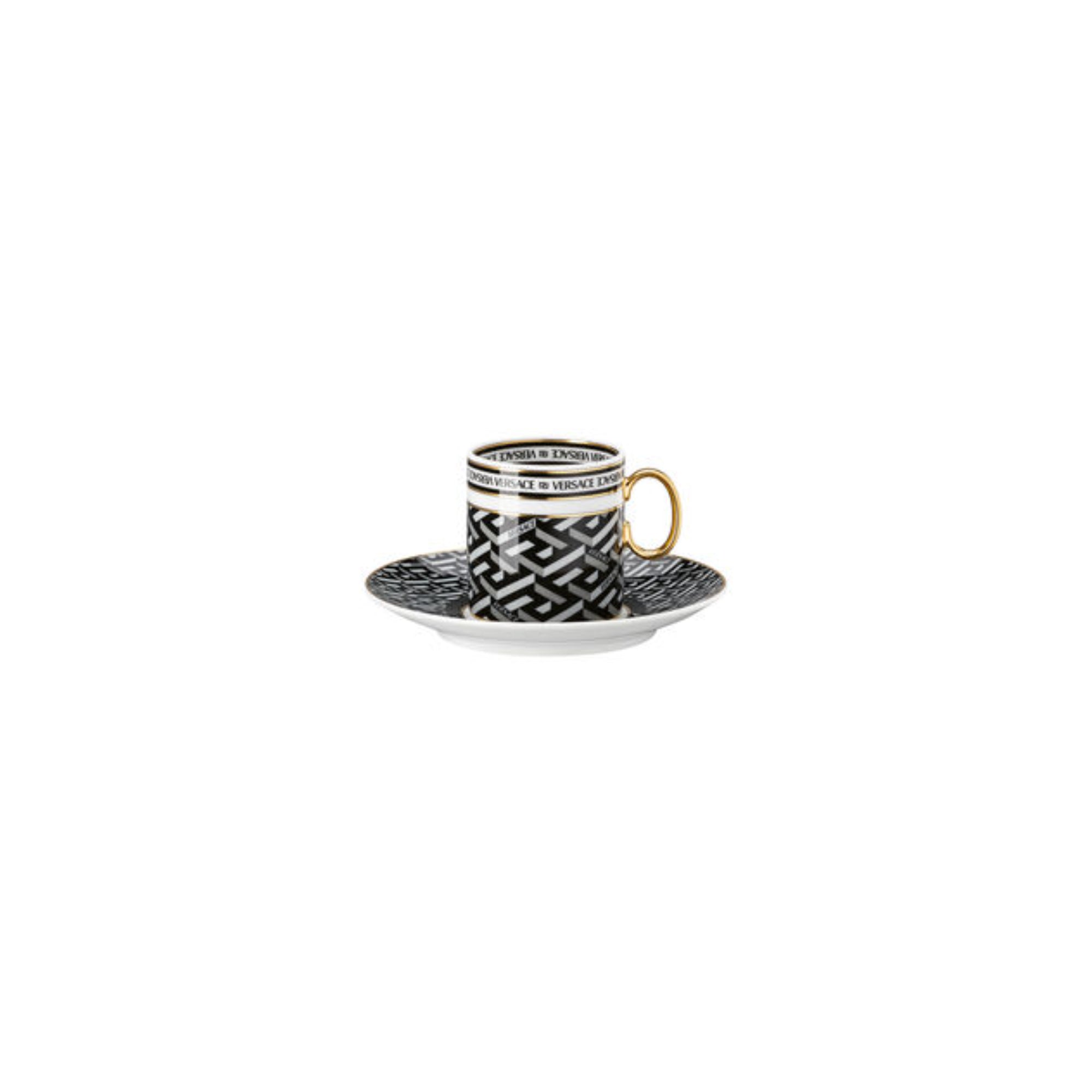 Versace La Greca Signature Black Espresso Cup And Saucer | Coffee Cup & Saucer | Coffee Cup & Saucer Set | Home and Furniture Home | Home and Furniture Home Drinkware Versace La Greca Signature Black Espresso Cup And Saucer | Coffee Cup & Saucer | Coffee Cup & Saucer Set | Home and Furniture Home | Home and Furniture Home Drinkware