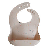 Mushie Kids New Born Silicone Bib Vanilla Confetti