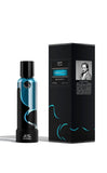 M.INT Vibrant Scent Eau de Parfum 75ml bottle with original packaging, featuring a dynamic blue-accented design and contemporary fragrance styling, Exclusive Online.