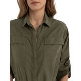 Replay Women's Denim Long Overalls with Pockets