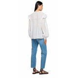 Replay Women's Mix Cotton Sangallo Shirt