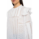 Replay Women's Mix Cotton Sangallo Shirt