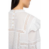 Replay Women's Mix Cotton Sangallo Shirt