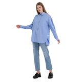 Replay Women's Shirt in Striped Poplin