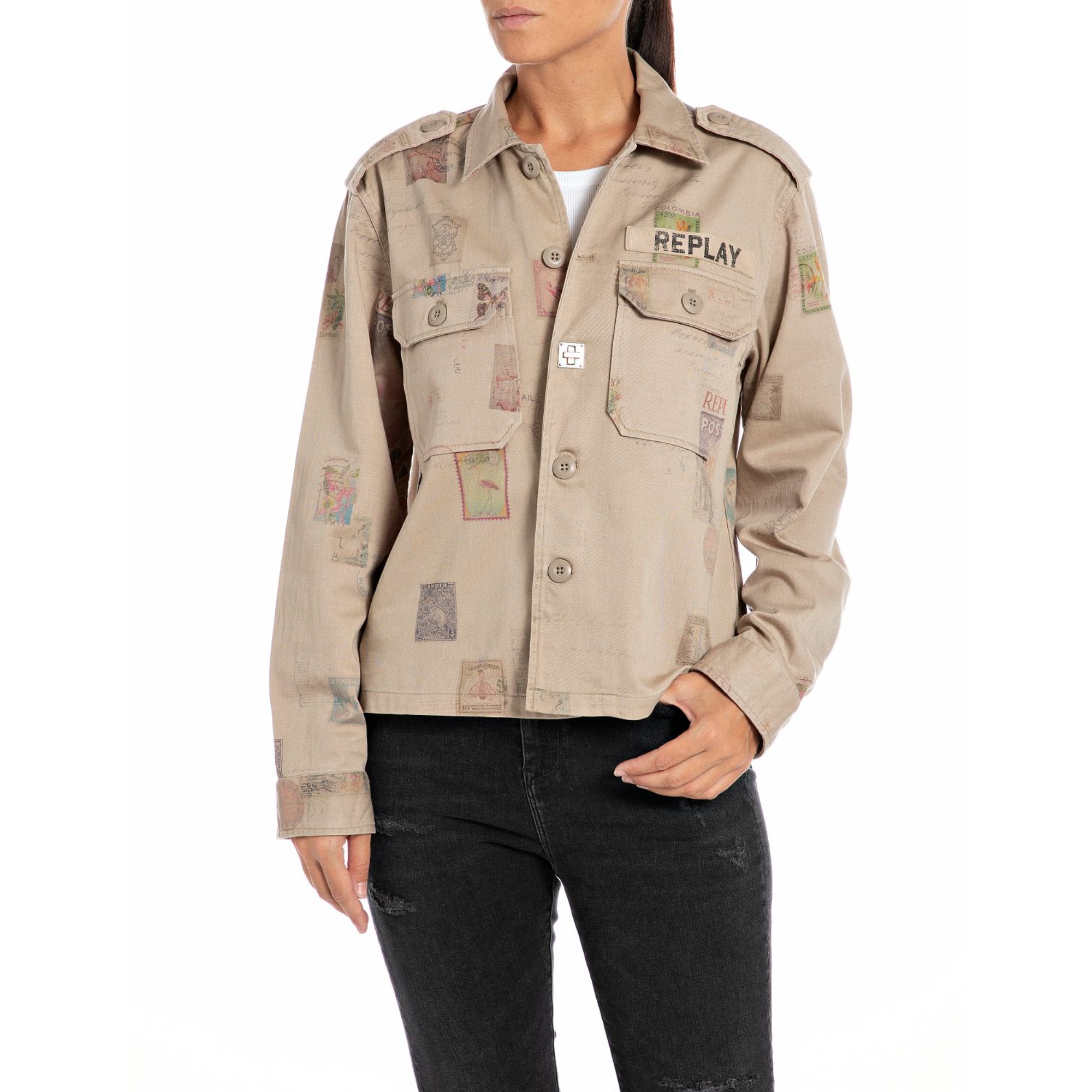 Replay Women's Boy fit over Shirt with voyage print | Clothing | GCC | Spring Festival | Women | Women All Clothing | Women All Clothing Shirts & Blouses | Womens | Womens Fashion Replay Women's Boy fit over Shirt with voyage print | Clothing | GCC | Spring Festival | Women | Women All Clothing | Women All Clothing Shirts & Blouses | Womens | Womens Fashion