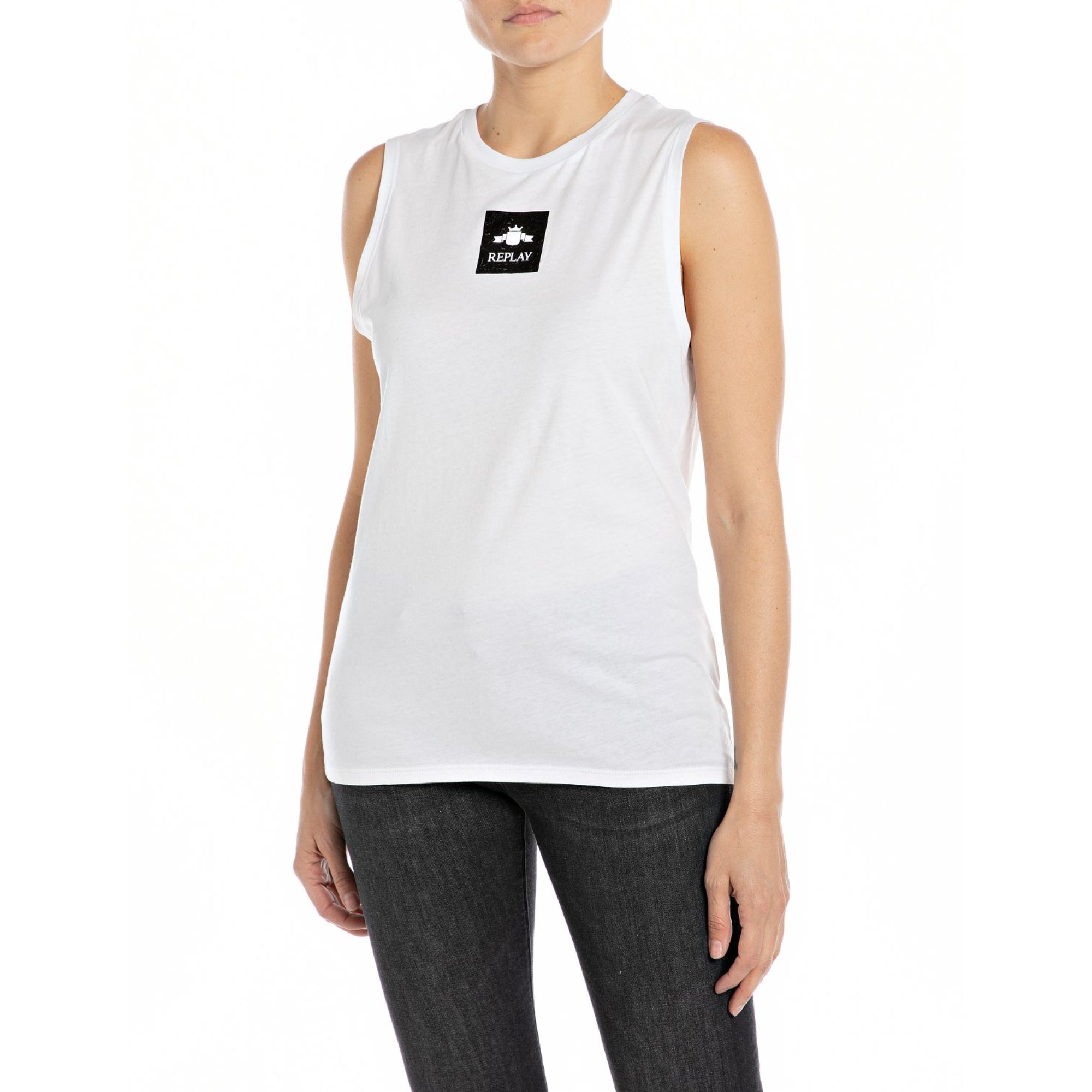 Replay Women's Cotton Jersey Regular Fit Top | Clothing | GCC | Women | Women All Clothing | Women All Clothing Tops | Womens | Womens Fashion Replay Women's Cotton Jersey Regular Fit Top | Clothing | GCC | Women | Women All Clothing | Women All Clothing Tops | Womens | Womens Fashion