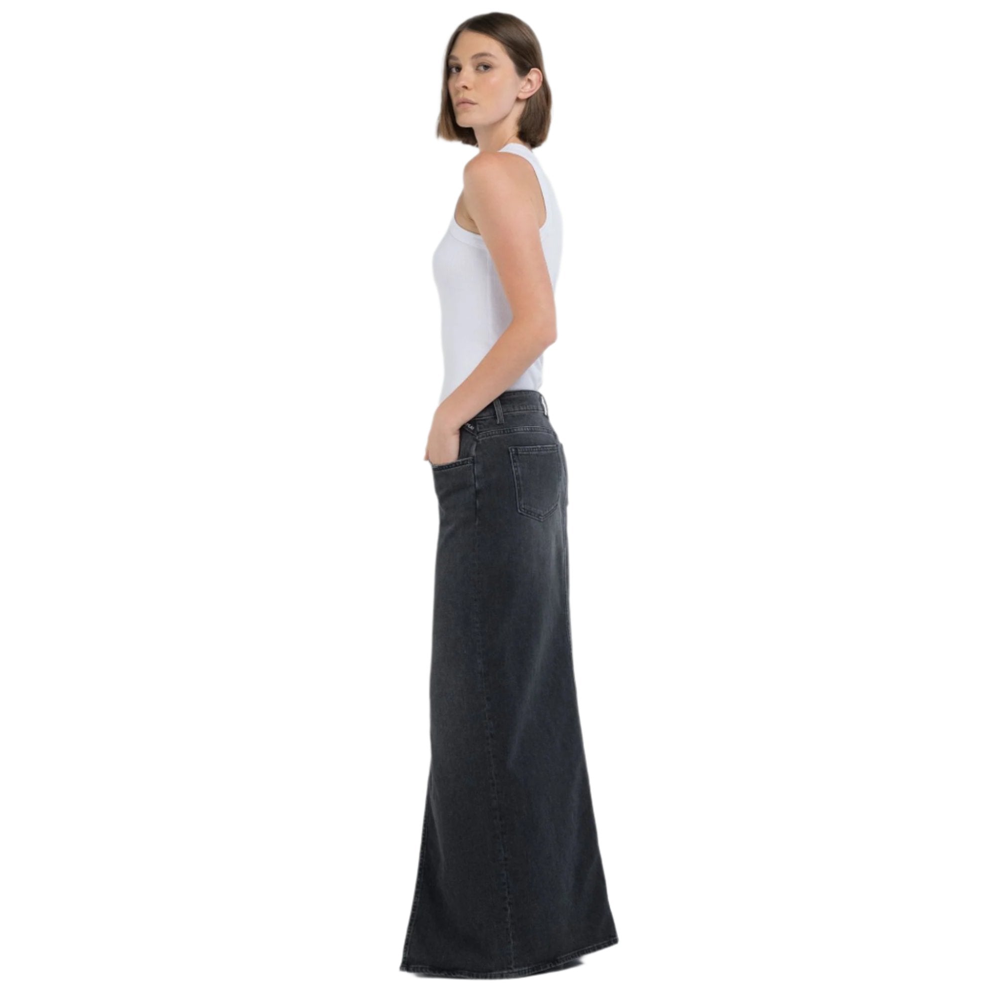 Replay Women's Fine Rin Slim Fit Top With Rivet | Clothing | GCC | Winter 2024 | Women | Women All Clothing | Women All Clothing Tops | Womens | Womens Fashion Replay Women's Fine Rin Slim Fit Top With Rivet | Clothing | GCC | Winter 2024 | Women | Women All Clothing | Women All Clothing Tops | Womens | Womens Fashion