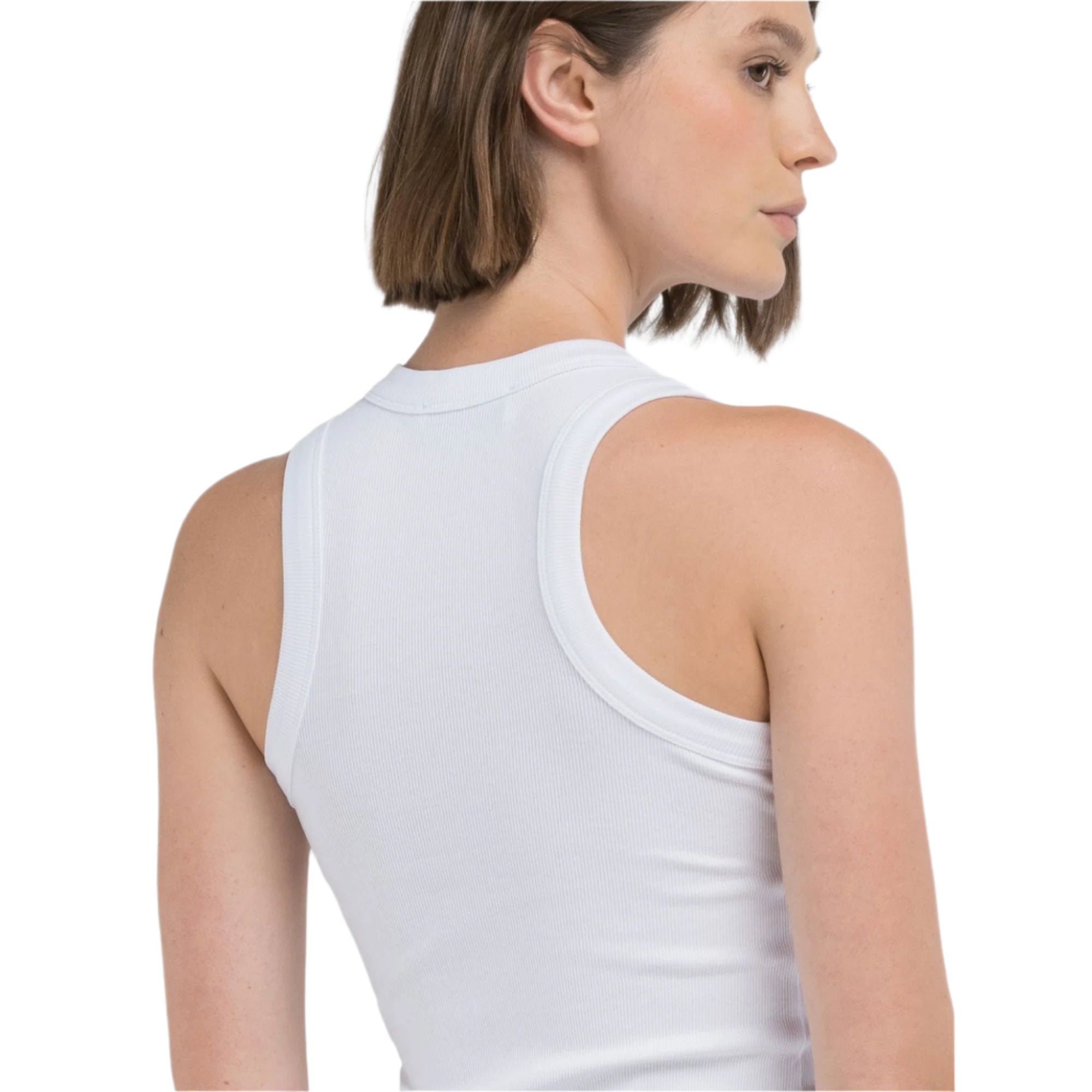 Replay Women's Fine Rin Slim Fit Top With Rivet | Clothing | GCC | Winter 2024 | Women | Women All Clothing | Women All Clothing Tops | Womens | Womens Fashion Replay Women's Fine Rin Slim Fit Top With Rivet | Clothing | GCC | Winter 2024 | Women | Women All Clothing | Women All Clothing Tops | Womens | Womens Fashion