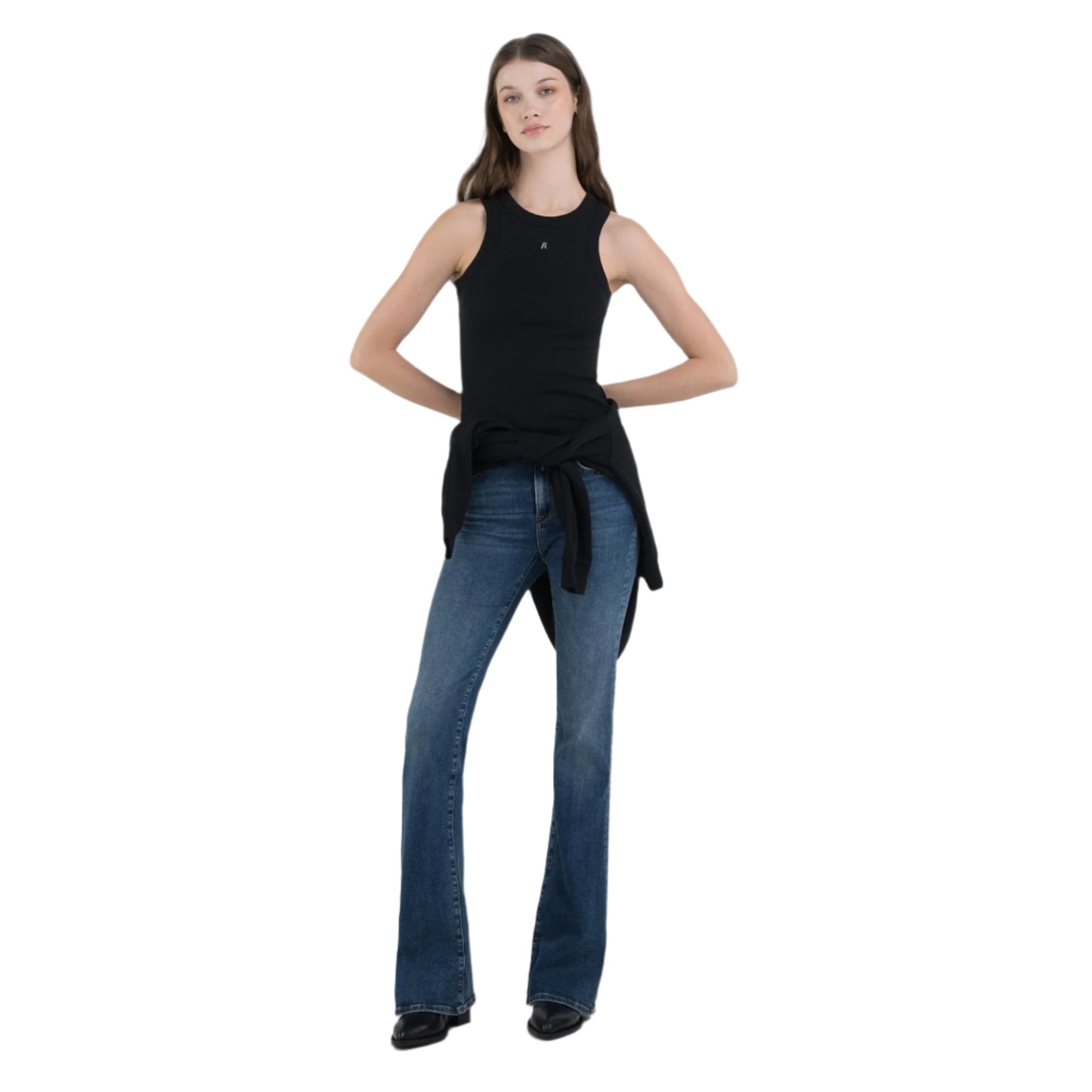 Replay Women's Fine Rin Slim Fit Top With Rivet | Clothing | GCC | Winter 2024 | Women | Women All Clothing | Women All Clothing Tops | Womens | Womens Fashion Replay Women's Fine Rin Slim Fit Top With Rivet | Clothing | GCC | Winter 2024 | Women | Women All Clothing | Women All Clothing Tops | Womens | Womens Fashion