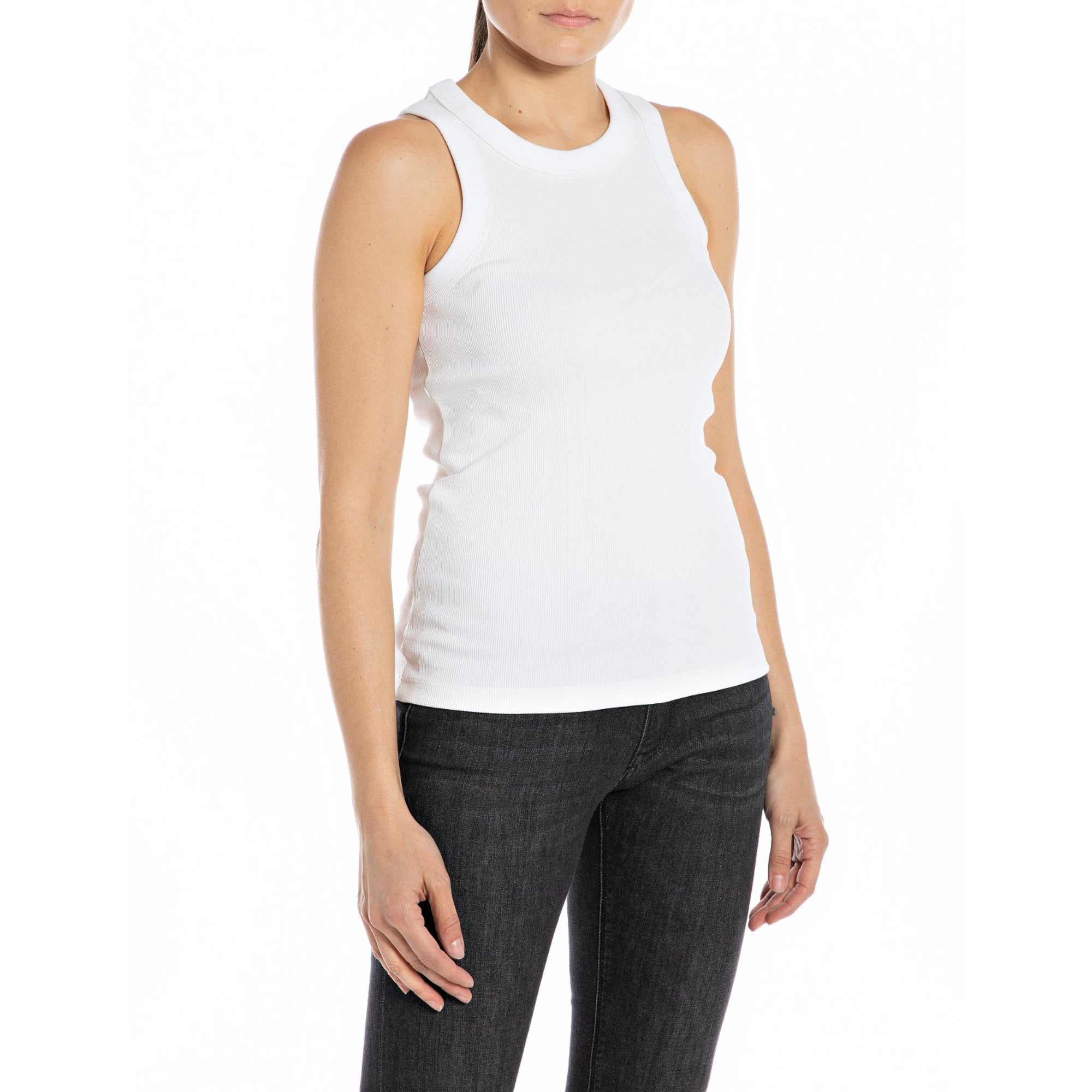 Replay Women's Slim fit Ribbed Sleeveless Top | Clothing | GCC | Women | Women All Clothing | Women All Clothing Tops | Womens | Womens Fashion Replay Women's Slim fit Ribbed Sleeveless Top | Clothing | GCC | Women | Women All Clothing | Women All Clothing Tops | Womens | Womens Fashion