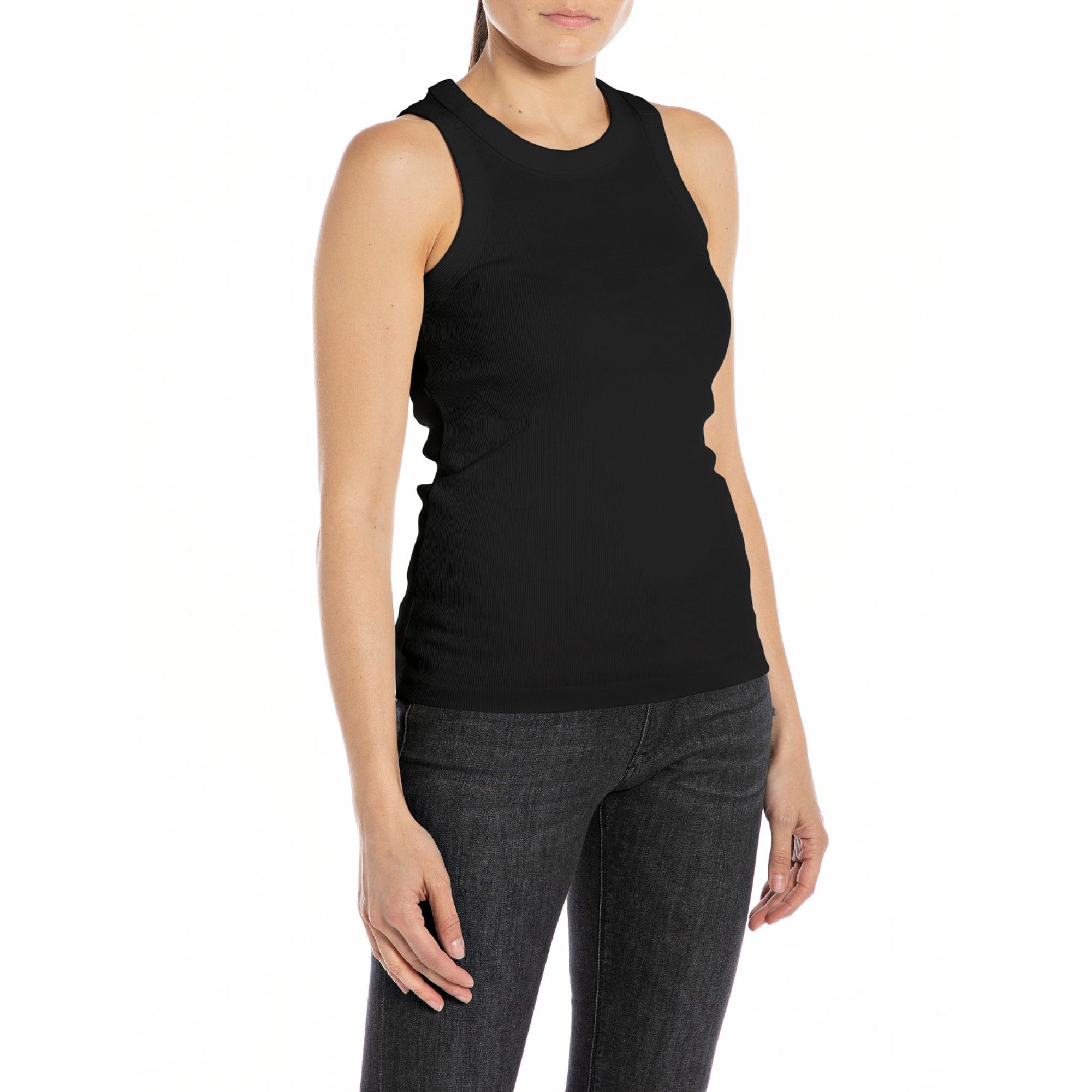 Replay Women's Slim fit Ribbed Sleeveless Top | Clothing | GCC | Women | Women All Clothing | Women All Clothing Tops | Womens | Womens Fashion Replay Women's Slim fit Ribbed Sleeveless Top | Clothing | GCC | Women | Women All Clothing | Women All Clothing Tops | Womens | Womens Fashion