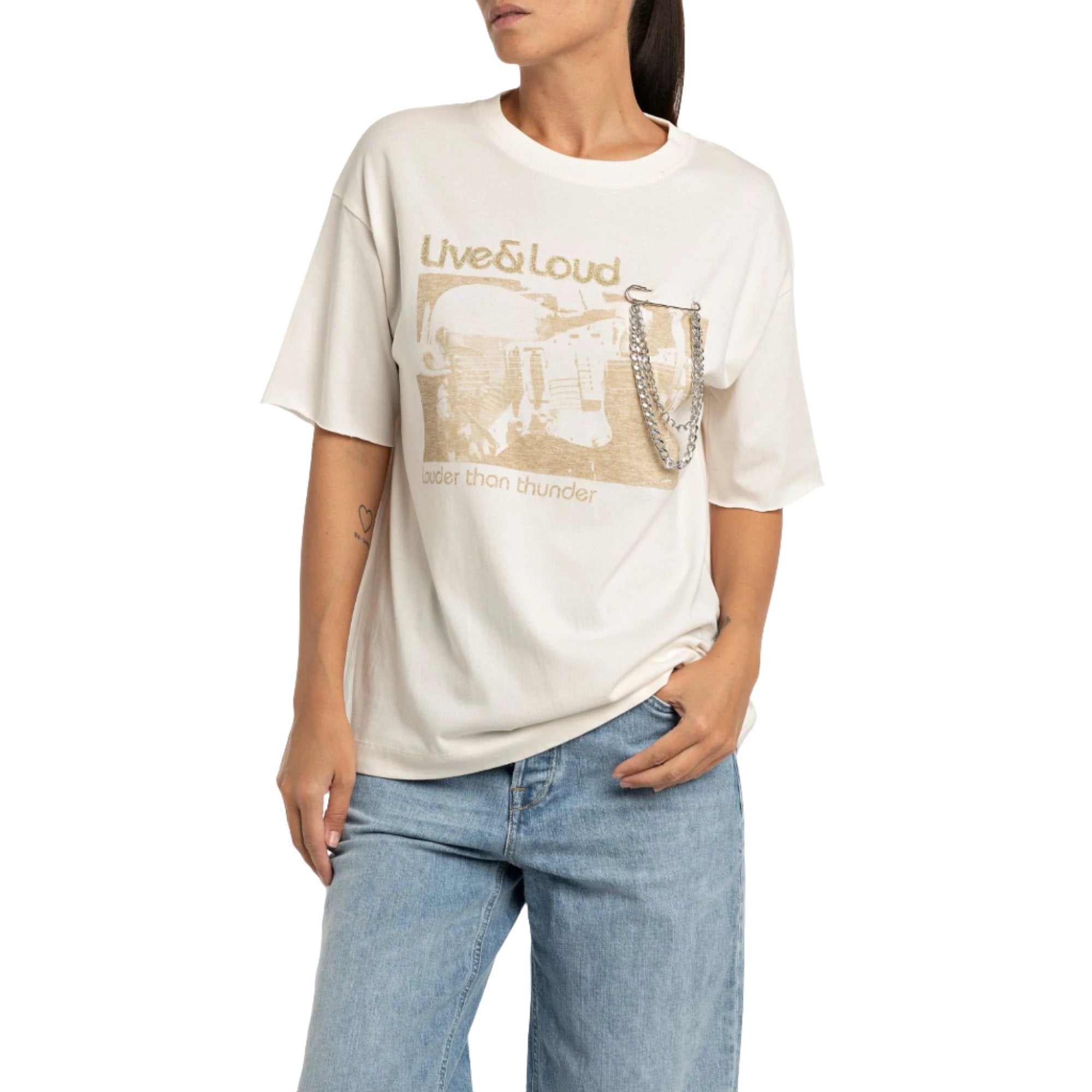 Replay Women's Butter T-shirt | Clothing | GCC | Shirts & T-Shirts | Women | Women All Clothing | Women T-Shirts | Womens | Womens Fashion Replay Women's Butter T-shirt | Clothing | GCC | Shirts & T-Shirts | Women | Women All Clothing | Women T-Shirts | Womens | Womens Fashion